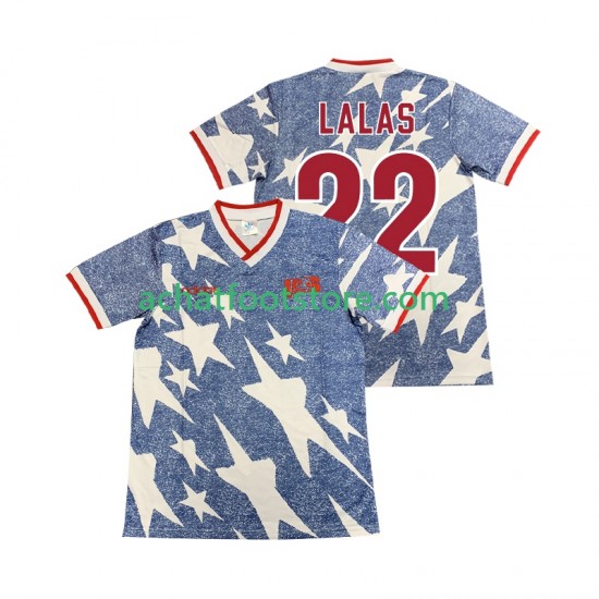 Maillot États-Unis LALAS 22 Rétro Extérieur Tenue pour Homme 1994 Manche Courte