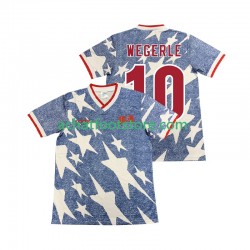 Maillot États-Unis WEGERLE 10 Rétro Extérieur Tenue pour Homme 1994 Manche Courte Maillot États-Unis WEGERLE 10 Rétro Extérieur Tenue pour Homme 1994 Manche Courte