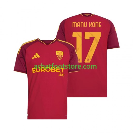 Maillot AS Rome Manu Kone 17 Domicile Tenue pour Homme 2026-2027 Manche Courte
