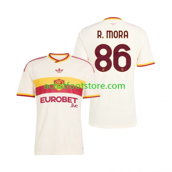 Maillot AS Rome Rodrigo Mora 86 Extérieur Tenue pour Homme 2026-2027 Manche Courte