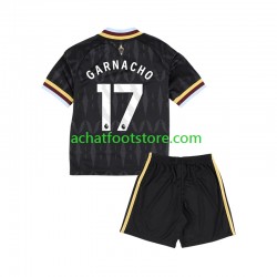 Maillot Aston Villa Alejandro Garnacho 17 Extérieur Tenue pour Enfant 2026-2027 Manche Courte
