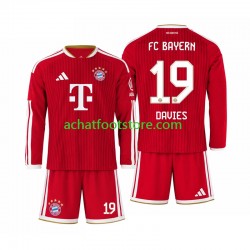 Maillot Bayern Munich Alphonso Davies 19 Domicile Tenue pour Enfant 2026-2027 Manche Longue