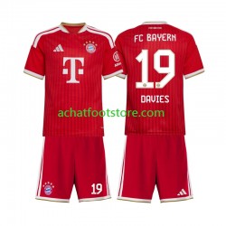 Maillot Bayern Munich Alphonso Davies 19 Domicile Tenue pour Enfant 2026-2027 Manche Courte