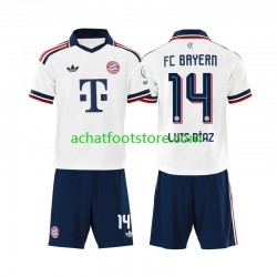 Maillot Bayern Munich Luis Diaz 14 Extérieur Tenue pour Enfant 2026-2027 Manche Courte