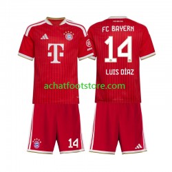 Maillot Bayern Munich Luis Diaz 14 Domicile Tenue pour Enfant 2026-2027 Manche Courte