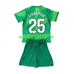 Maillot FC Barcelone Dominik Livakovic 25 Gardien Domicile Tenue pour Enfant 2026-2027 Manche Courte