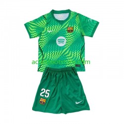 Maillot FC Barcelone Dominik Livakovic 25 Gardien Domicile Tenue pour Enfant 2026-2027 Manche Courte