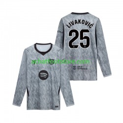 Maillot FC Barcelone Dominik Livakovic 25 Gardien Extérieur Tenue pour Homme 2026-2027 Manche Longue