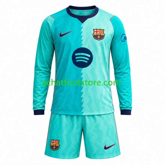 Maillot FC Barcelone 3ème Tenue pour Enfant 2026-2027 Manche Longue