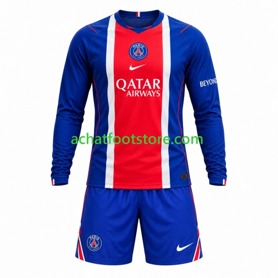 Maillot Paris Saint-Germain Domicile Tenue pour Enfant 2026-2027 Manche Longue
