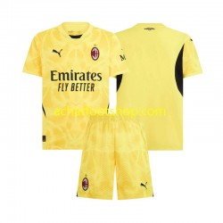 Maillot AC Milan Gardien Extérieur Tenue pour Enfant 2024-2025 Manche Courte