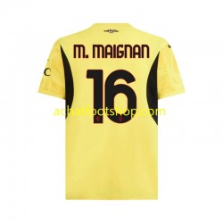 Maillot AC Milan Mike Maignan 16 Gardien Extérieur Tenue pour Homme 2024-2025 Manche Courte
