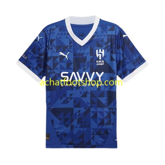 Maillot Al Hilal Domicile Tenue pour Homme 2024-2025 Manche Courte