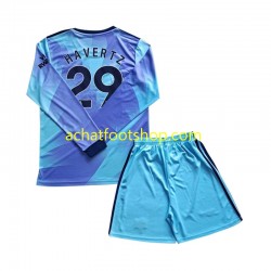 Maillot Arsenal Havertz 29 3ème Tenue pour Enfant 2024-2025 Manche Longue