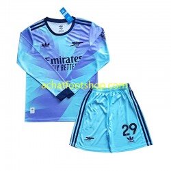 Maillot Arsenal Havertz 29 3ème Tenue pour Enfant 2024-2025 Manche Longue