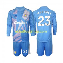 Maillot Aston Villa Emiliano Martinez 23 Gardien 3ème Tenue pour Enfant 2024-2025 Manche Longue