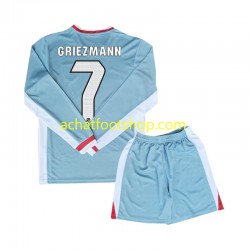 Maillot Atlético Madrid Antoine Griezmann 7 Extérieur Tenue pour Enfant 2024-2025 Manche Longue