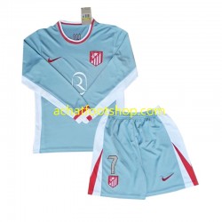 Maillot Atlético Madrid Antoine Griezmann 7 Extérieur Tenue pour Enfant 2024-2025 Manche Longue
