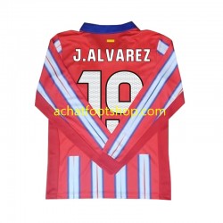 Maillot Atlético Madrid Julian Alvarez 19 Domicile Tenue pour Homme 2024-2025 Manche Longue