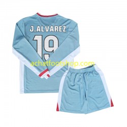 Maillot Atlético Madrid Julian Alvarez 19 Extérieur Tenue pour Enfant 2024-2025 Manche Longue