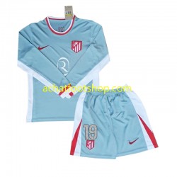 Maillot Atlético Madrid Julian Alvarez 19 Extérieur Tenue pour Enfant 2024-2025 Manche Longue