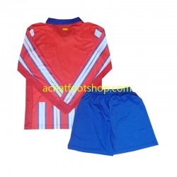 Maillot Atlético Madrid Domicile Tenue pour Enfant 2024-2025 Manche Longue