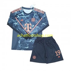 Maillot Bayern Munich Davies 19 Extérieur Tenue pour Enfant 2024-2025 Manche Longue
