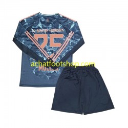 Maillot Bayern Munich Muller 25 Extérieur Tenue pour Enfant 2024-2025 Manche Longue
