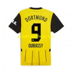 Maillot Borussia Dortmund Serhou Guirassy 9 Domicile Tenue pour Homme 2024-2025 Manche Courte