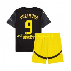 Maillot Borussia Dortmund Serhou Guirassy 9 Extérieur Tenue pour Enfant 2024-2025 Manche Courte