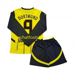 Maillot Borussia Dortmund Serhou Guirassy 9 Domicile Tenue pour Enfant 2024-2025 Manche Longue