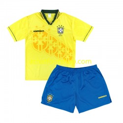 Maillot Brésil Rétro Domicile Tenue pour Enfant 1994 Manche Courte Maillot Brésil Rétro Domicile Tenue pour Enfant 1994 Manche Courte