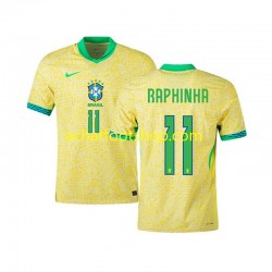 Maillot Brésil RAPHINHA 11 Domicile Tenue pour Homme 2024 Manche Courte Maillot Brésil RAPHINHA 11 Domicile Tenue pour Homme 2024 Manche Courte