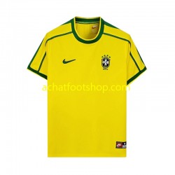 Maillot Brésil Rétro Domicile Tenue pour Homme 1988 Manche Courte Maillot Brésil Rétro Domicile Tenue pour Homme 1988 Manche Courte
