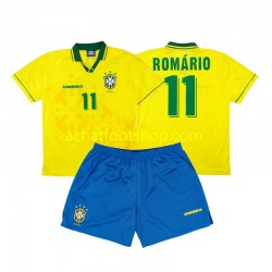Maillot Brésil Romario 11 Rétro Domicile Tenue pour Enfant 1994 Manche Courte Maillot Brésil Romario 11 Rétro Domicile Tenue pour Enfant 1994 Manche Courte