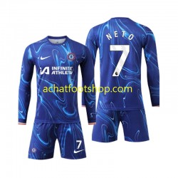 Maillot Chelsea Neto 7 Domicile Tenue pour Enfant 2024-2025 Manche Longue Maillot Chelsea Neto 7 Domicile Tenue pour Enfant 2024-2025 Manche Longue
