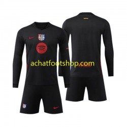 Maillot FC Barcelone Extérieur Tenue pour Enfant 2024-2025 Manche Longue