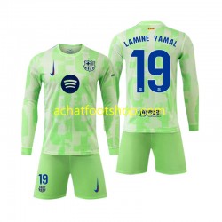Maillot FC Barcelone Lamine Yamal 19 3ème Tenue pour Enfant 2024-2025 Manche Longue