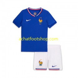 Maillot France Bradley Barcola 20 Domicile Tenue pour Enfant 2024 Manche Courte
