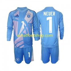 Maillot Allemagne Manuel Neuer 1 Gardien 4ème Tenue pour Enfant 2024-2025 Manche Longue