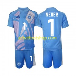 Maillot Allemagne Manuel Neuer 1 Gardien 4ème Tenue pour Enfant 2024-2025 Manche Courte