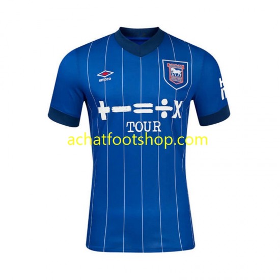 Maillot Ipswich Town Domicile Tenue pour Homme 2024-2025 Manche Courte
