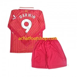 Maillot Liverpool Darwin 9 Domicile Tenue pour Enfant 2024-2025 Manche Longue