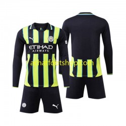 Maillot Manchester City Extérieur Tenue pour Enfant 2024-2025 Manche Longue
