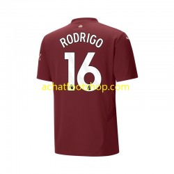 Maillot Manchester City RODRIGO 16 3ème Tenue pour Homme 2024-2025 Manche Courte