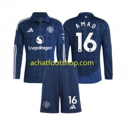 Maillot Manchester United Amad 16 Domicile Tenue pour Enfant 2024-2025 Manche Longue