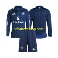 Maillot Manchester United Domicile Tenue pour Enfant 2024-2025 Manche Longue