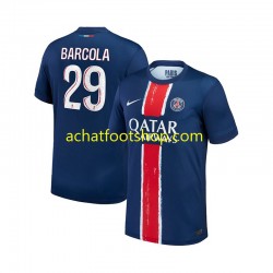 Maillot Paris Saint-Germain Bradley Barcola 29 Domicile Tenue pour Homme 2024-2025 Manche Courte
