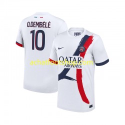 Maillot Paris Saint-Germain Ousmane Dembele 10 Extérieur Tenue pour Homme 2024-2025 Manche Courte