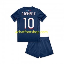 Maillot Paris Saint-Germain Ousmane Dembele 10 Domicile Tenue pour Enfant 2024-2025 Manche Courte